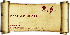 Meczner Judit névjegykártya